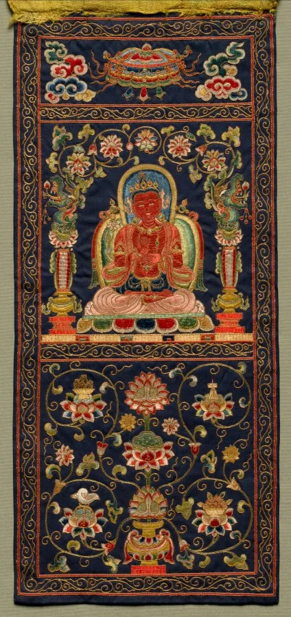 Imperial Yongle Woven Silk & Gold Ceremonial Buddhist Banner — The Cleveland Museum of Art (1991.2)